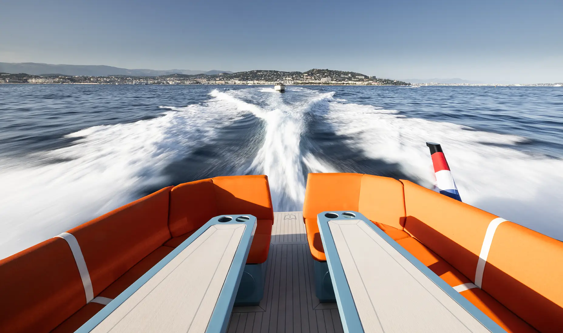 Lekker 45 stern and swim platform detail