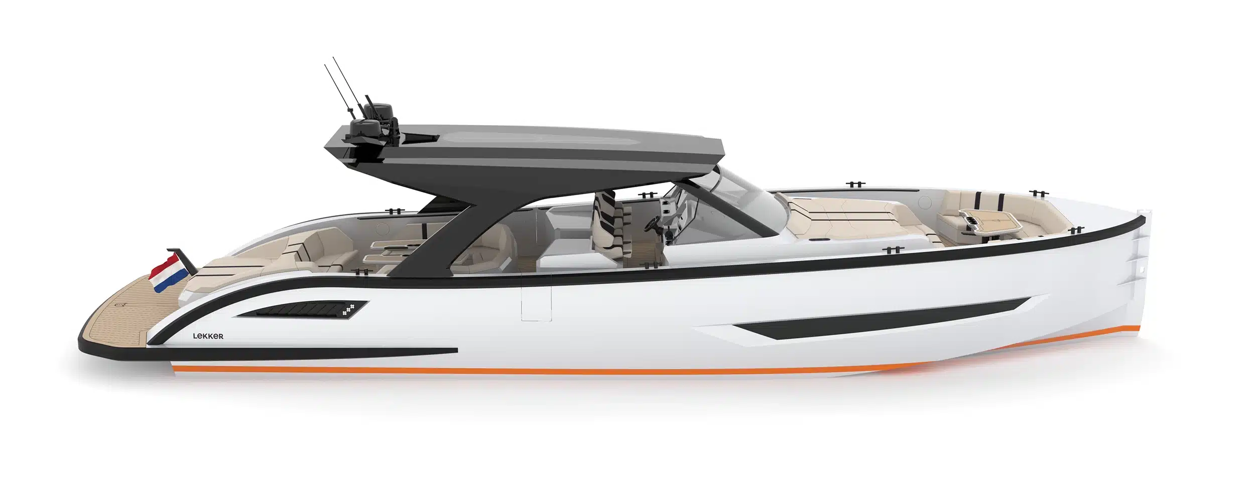 LEKKER 60 inboard propulsion configuration profile