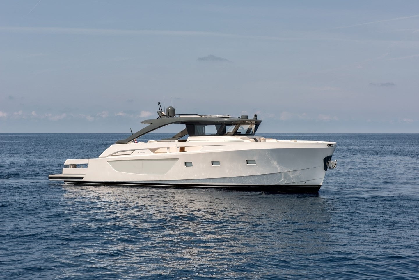 Bluegame BG74 exterior stern and cockpit view