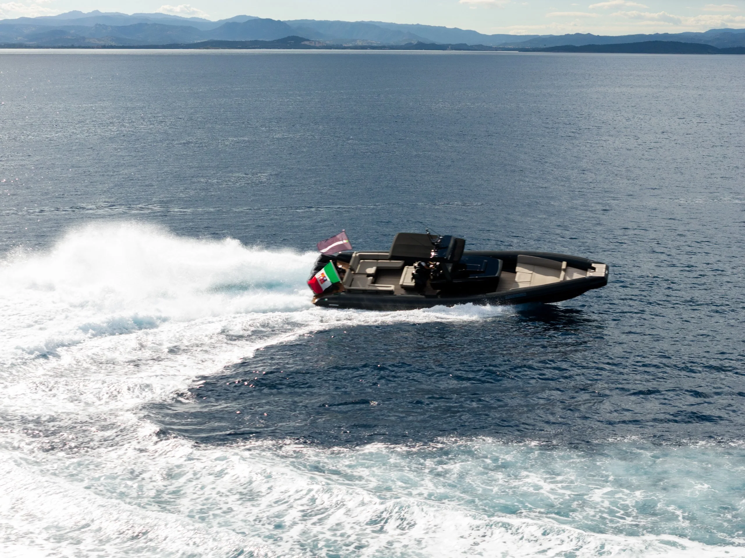 Novamarine RH 1200 exterior three-quarter view showing sharp bow lines and outboard configuration